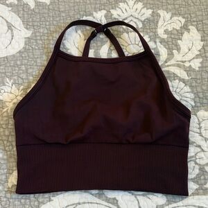 Lululemon Ebb to Street Longline Bra ~ Size 6 ~ Burgundy